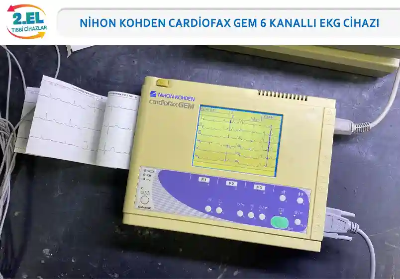 2.El Nihon Kohden Cardiofax 6 Kanallı Ekg Cihazı