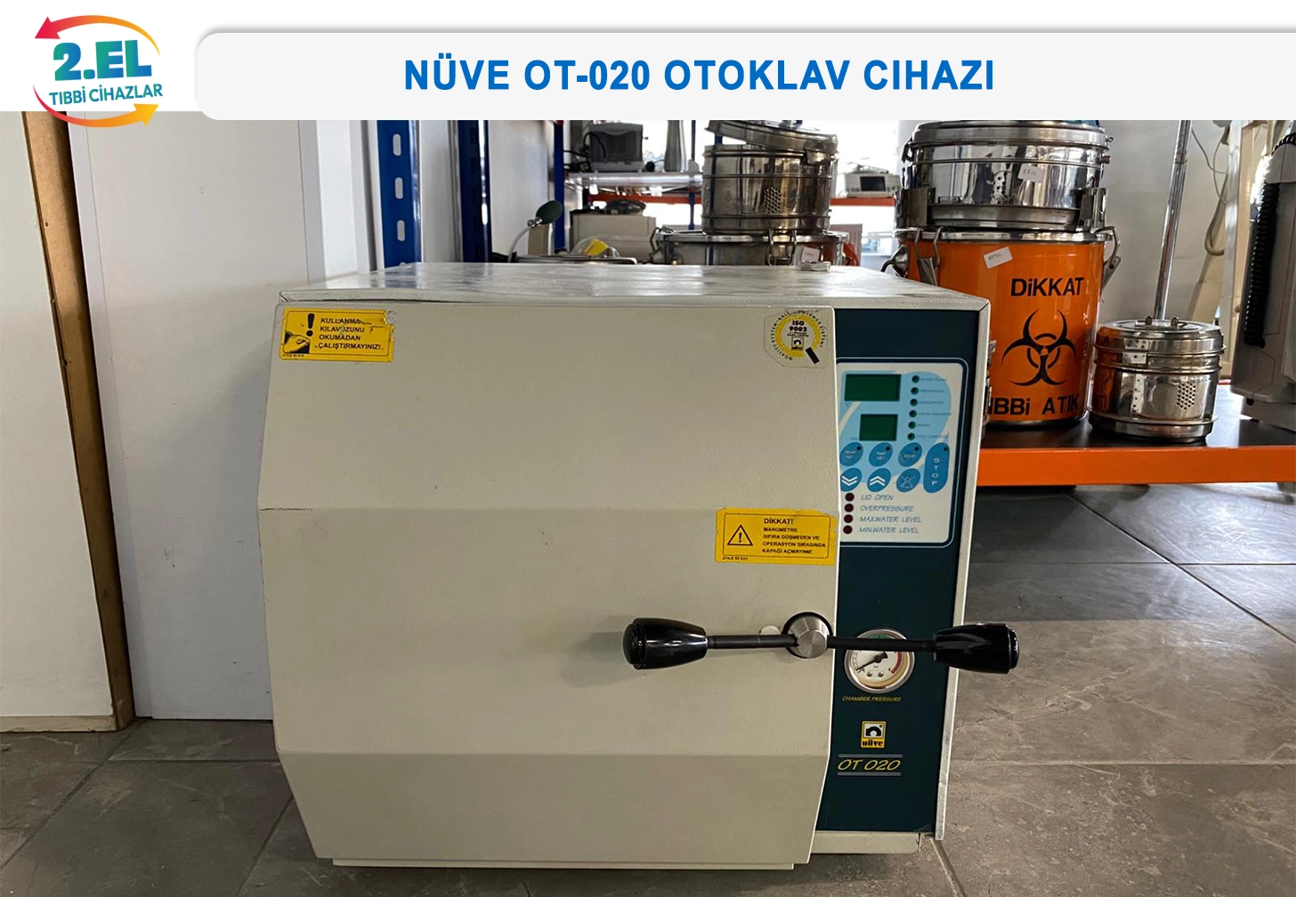 2.El Nüve OT-020 Otoklav Cihazı